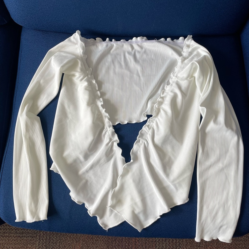 shirt from shein color white good quality never worn size medium